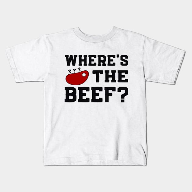 Where's the beef? Kids T-Shirt by colorsplash